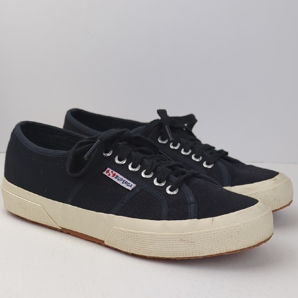 Superga Black Canvas Sneakers